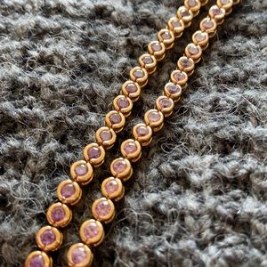 2-tone Amethyst bracelet.